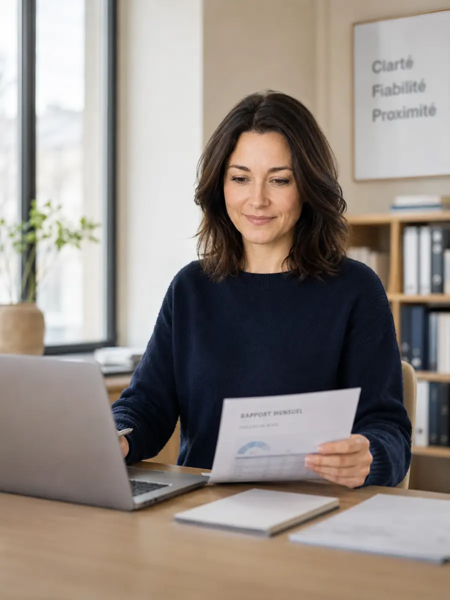 Assistante administrative professionnelle au travail